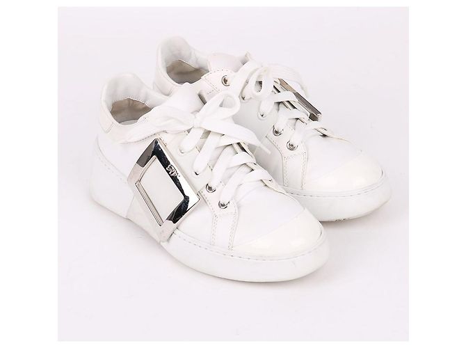Roger Vivier Sneaker bianche da donna con logo laterale Bianco - vista 4