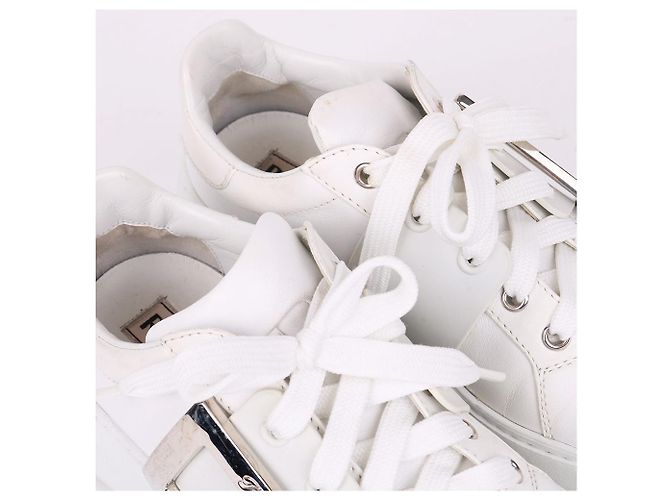 Roger Vivier Sneaker bianche da donna con logo laterale Bianco - vista 5