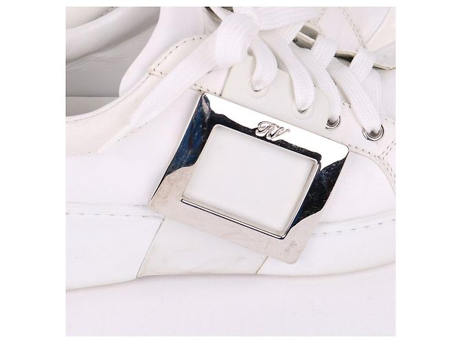 Roger Vivier Sneaker bianche da donna con logo laterale Bianco - vista 7