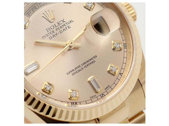 Rolex Orologio Day-Date in Oro da Uomo, Oro Originale con Diamanti a Dieci Punte - vista 12