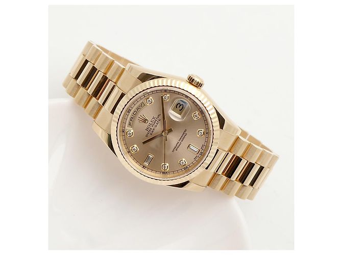 Rolex Orologio Day-Date in Oro da Uomo, Oro Originale con Diamanti a Dieci Punte - vista 21