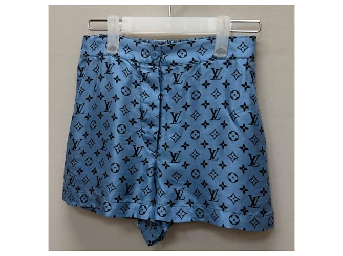 Louis Vuitton Monogram Mini Pyjamahose Blau - Ansicht 4