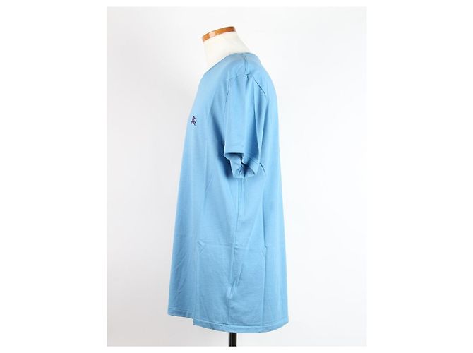 Burberry T-Shirt mit besticktem Logo Blau XL - Ansicht 3