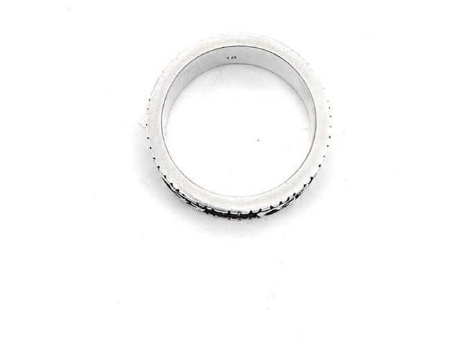 Gucci Anello largo in argento Nero - vista 4