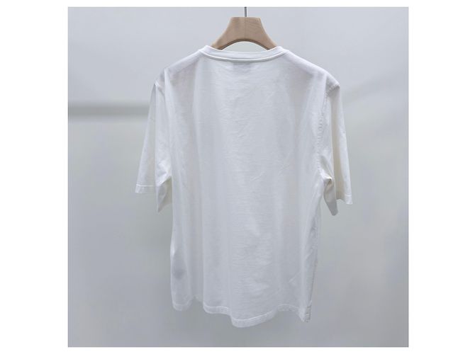 Hermès Lambskin Leather Patch White Short Sleeve T-shirt - view 5
