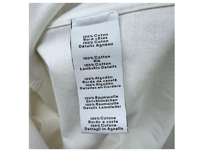 Hermès Lambskin Leather Patch White Short Sleeve T-shirt - view 8