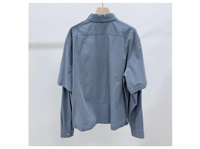 Hermès Baumwollhemd Blau - Ansicht 4