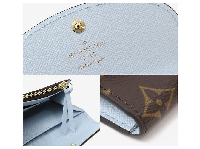 Louis Vuitton Tarjetero Rosalie Coin Purse Monogram Blue Olymp Blanco - vista 6