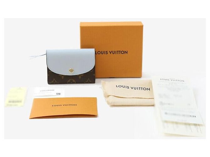 Louis Vuitton Tarjetero Rosalie Coin Purse Monogram Blue Olymp Blanco - vista 8