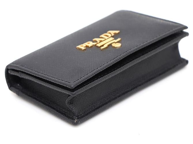 Prada Tarjetero Saffiano Negro - vista 5