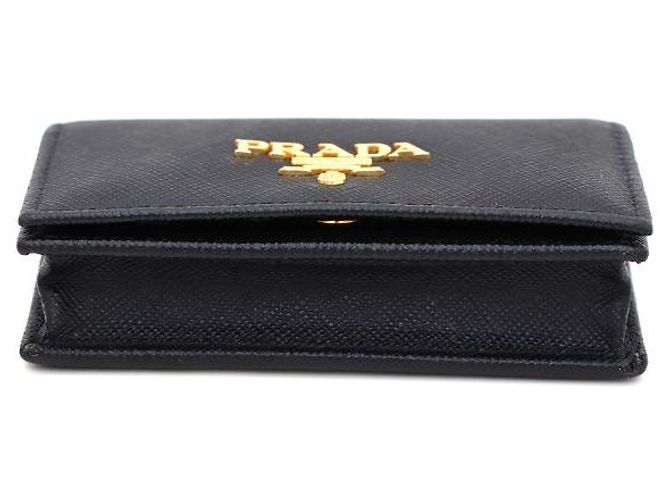 Prada Tarjetero Saffiano Negro - vista 6