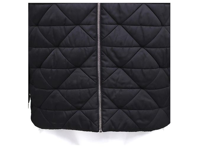 Prada Nylon Diamond Quilted Black Men's Hooded Jacket Padding - view 4