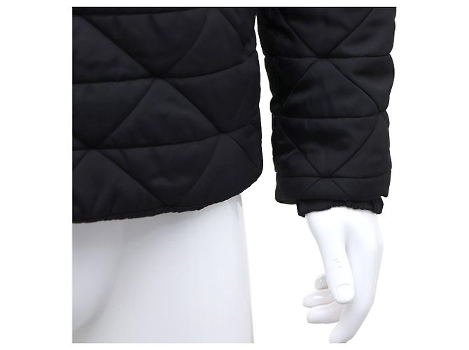 Prada Nylon Diamond Quilted Black Men's Hooded Jacket Padding - view 6