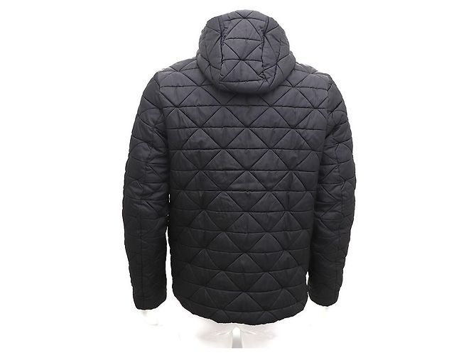 Prada Nylon Diamond Quilted Black Men's Hooded Jacket Padding - view 7