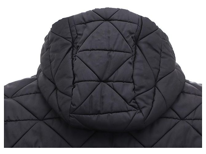 Prada Nylon Diamond Quilted Black Men's Hooded Jacket Padding - view 8