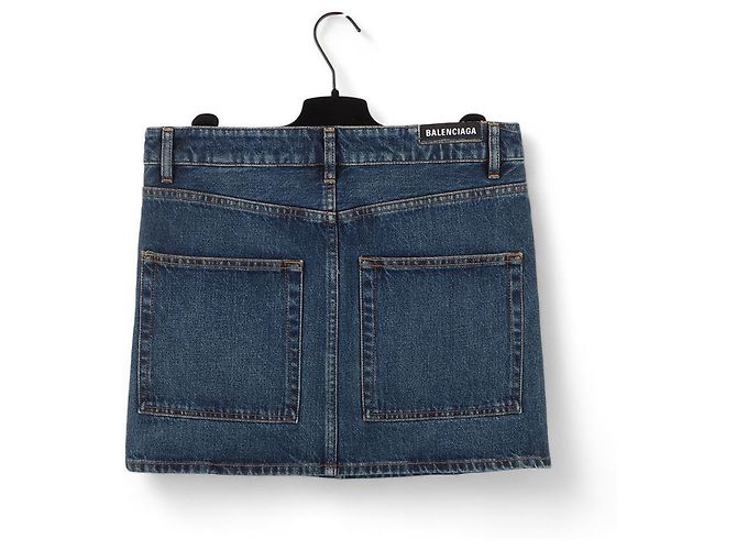 Balenciaga Minifalda vaquera de cintura baja Talla Multicolor - vista 2