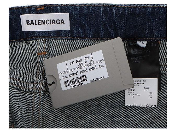 Balenciaga Minifalda vaquera de cintura baja Talla Multicolor - vista 4