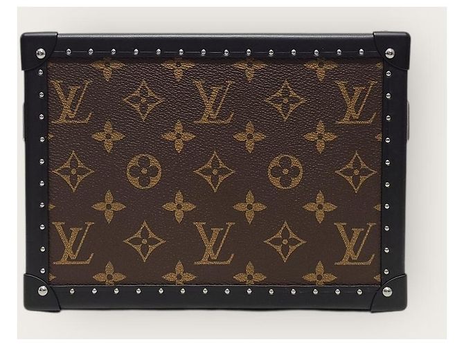 Louis Vuitton Clutch e borsa messenger Monogram Macassar Marrone - vista 7