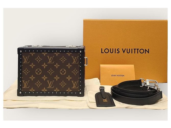Louis Vuitton Clutch e borsa messenger Monogram Macassar Marrone - vista 9