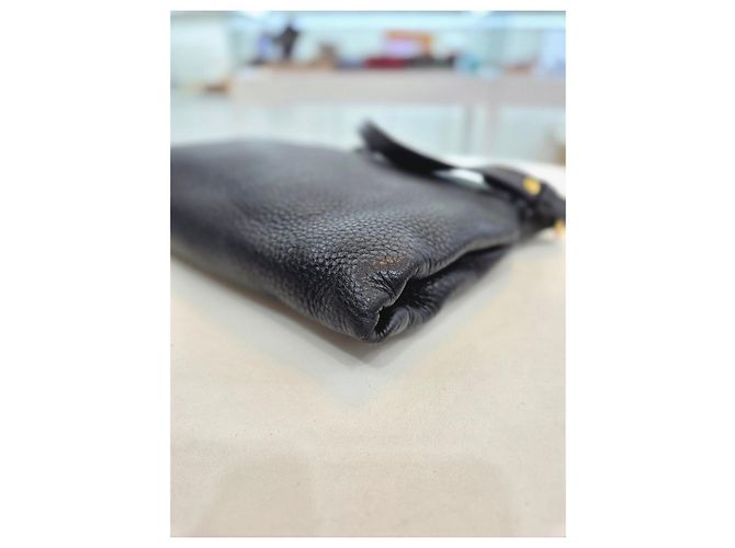 Prada Borsa a tracolla e crossbody in pelle Vitello Daino Nero - vista 14