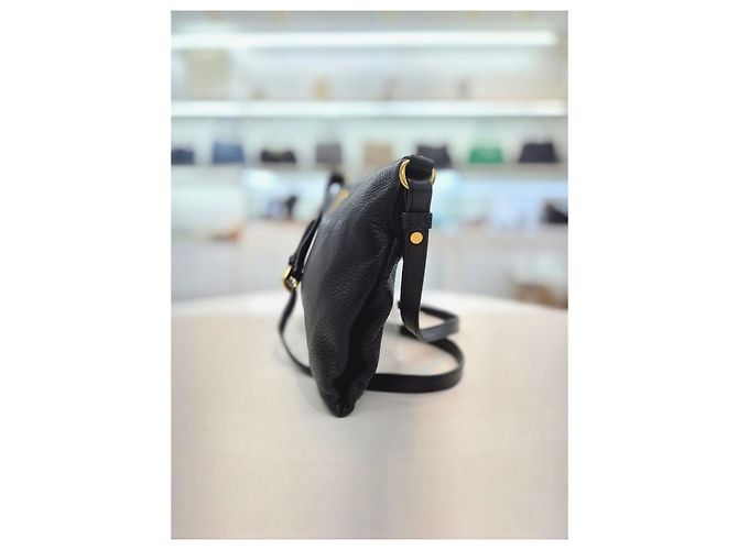 Prada Borsa a tracolla e crossbody in pelle Vitello Daino Nero - vista 3