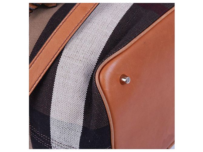 Burberry Borsa a mano e a spalla Ashby con nappa marrone - vista 10