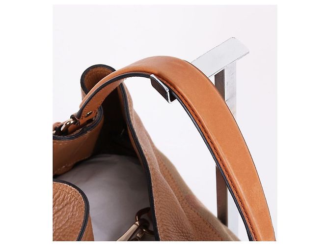 Burberry Borsa a mano e a spalla Ashby con nappa marrone - vista 6