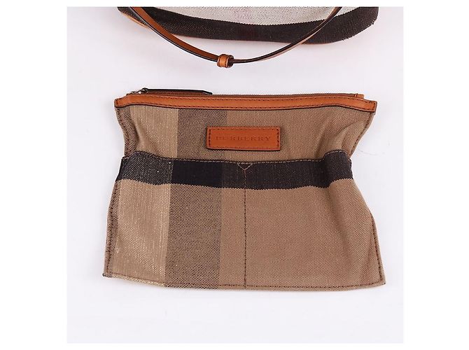 Burberry Borsa a mano e a spalla Ashby con nappa marrone - vista 8