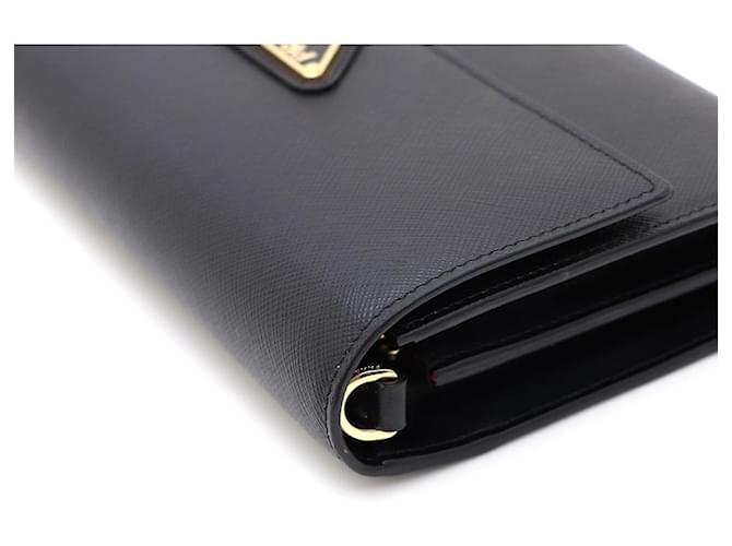 Prada Borsa a tracolla WOC Saffiano Nero - vista 4