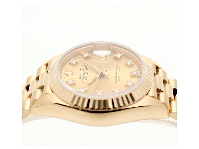 Rolex Reloj Datejust Gold de Oro para Mujer con Diamantes Originales Dorado - vista 11
