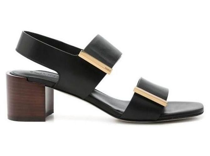 Tod's Sandali con tacco aperto Nero - vista 3
