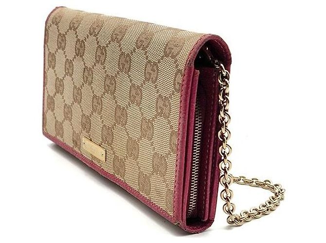 Gucci Cartera larga GG Chain Castaño - vista 2