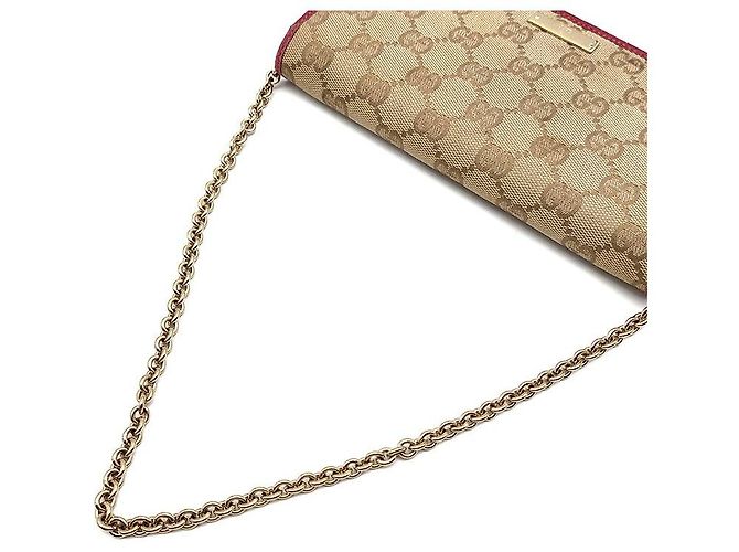 Gucci Cartera larga GG Chain Castaño - vista 5