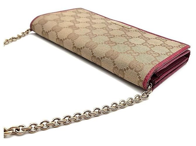 Gucci Cartera larga GG Chain Castaño - vista 6