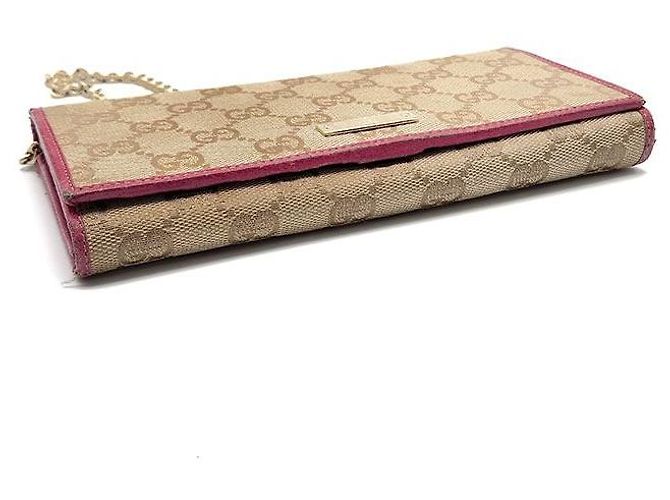 Gucci Cartera larga GG Chain Castaño - vista 7