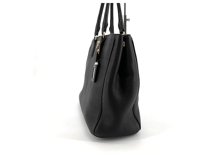 Prada Borsa Tote e Borsa a Spalla Vitello Nero - vista 6