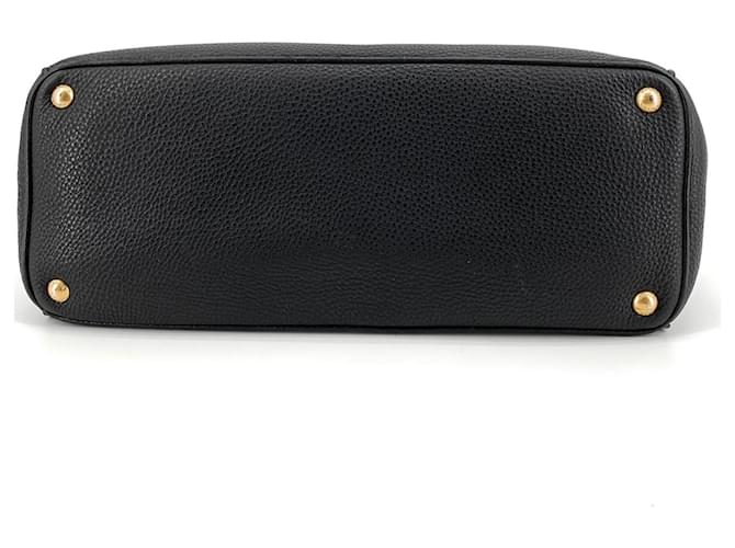Prada Borsa Tote e Borsa a Spalla Vitello Nero - vista 7