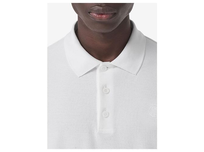 Burberry PK T-Shirt mit Monogramm-Stickerei Silber - Ansicht 8