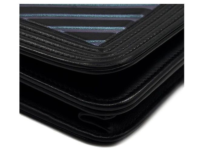 Chanel Borsa a tracolla WOC Chevron Boy Multicolore - vista 8