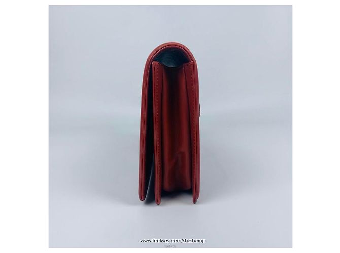 Chanel Serie di pochette Boy Rosso - vista 3