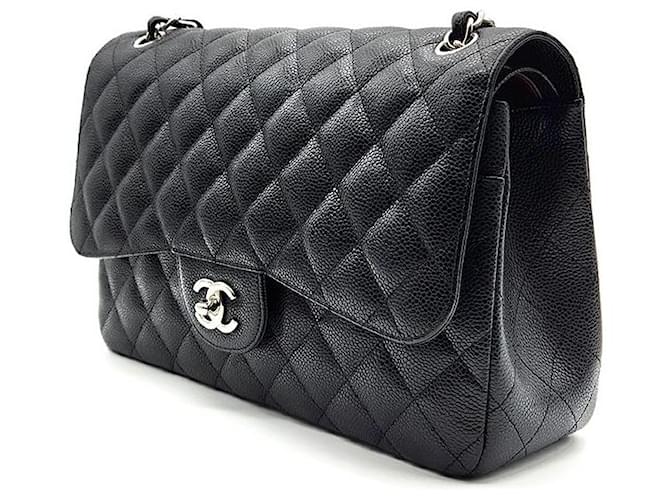 Chanel Caviar Classic Jumbo Nero - vista 2