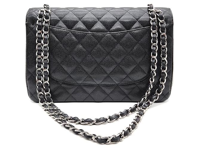 Chanel Caviar Classic Jumbo Nero - vista 3