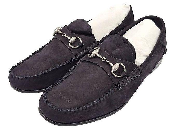 Gucci Mocassini in scamosciato con morsetto Nero - vista 2