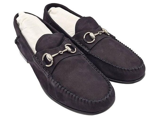Gucci Mocassini in scamosciato con morsetto Nero - vista 3