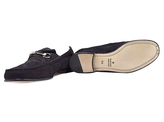Gucci Mocassini in scamosciato con morsetto Nero - vista 5