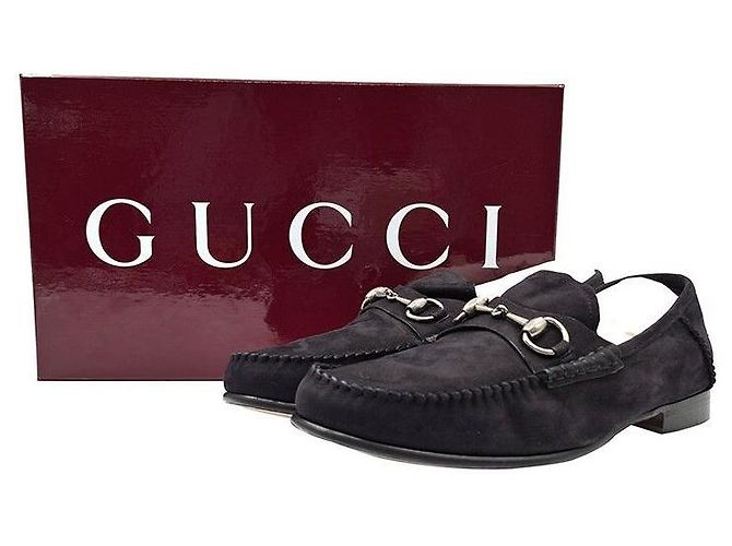 Gucci Mocassini in scamosciato con morsetto Nero - vista 7