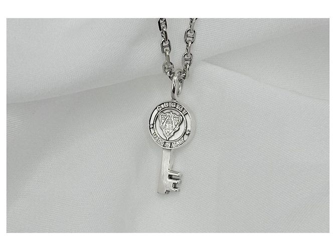 Gucci Collana con pendente a chiave Silver Crest Argento - vista 2