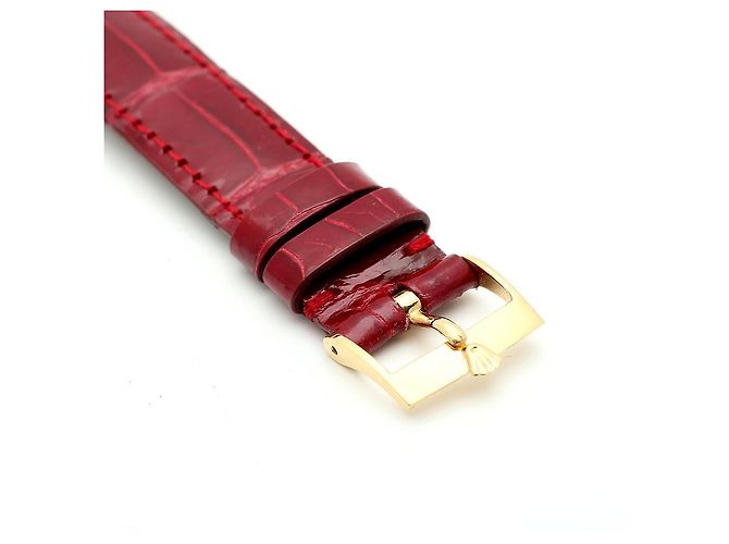 Rolex Orologio Cellini Cellini da uomo in pelle Oro Borgogna Rosso Ombré Manuale - vista 15
