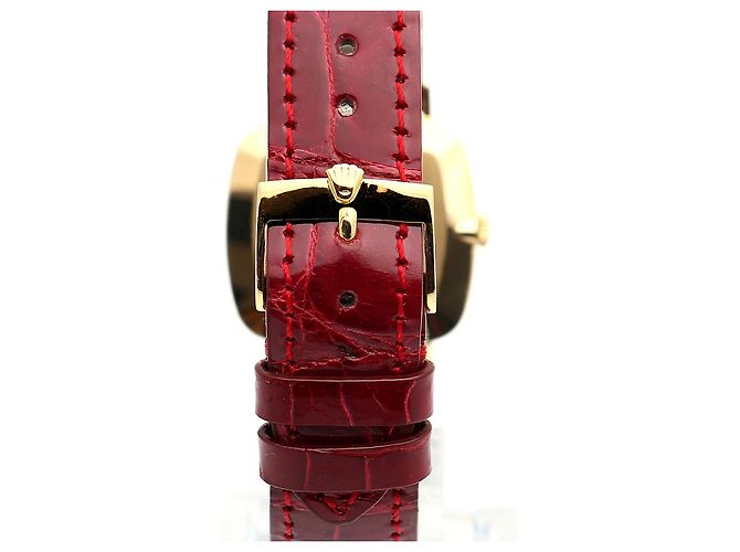 Rolex Orologio Cellini Cellini da uomo in pelle Oro Borgogna Rosso Ombré Manuale - vista 6