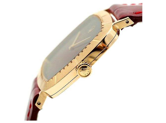 Rolex Orologio Cellini Cellini da uomo in pelle Oro Borgogna Rosso Ombré Manuale - vista 8